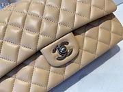 Chanel Classic Flap Bag Golden Chain In Light Beige Size 25cm - 2