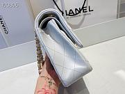 Chanel Classic Flap Bag Lamskin Golden Chain In White Size 25cm - 4