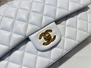 Chanel Classic Flap Bag Lamskin Golden Chain In White Size 25cm - 2