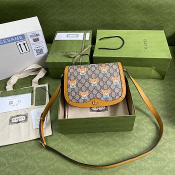 Gucci Teddy Bear Ophidia Bag 601044 Size: 25cm.