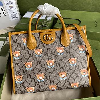 Kai X Gucci Teddy Bear Ophidia Tote Bag 660531 Size: 31x26.5x14cm.