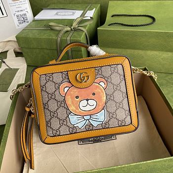 Kai X Gucci Teddy Bear Mini Box Messenger Bag 18.5cm.