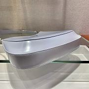 Prada Cleo Brushed Leather Shoulder Bag InLight Blue 1BC156 Size 30x18.5x4cm - 2