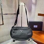 Prada Nylon And Saffiano Leather Bag With Strap 2VH994 Size 27x15x14cm - 1