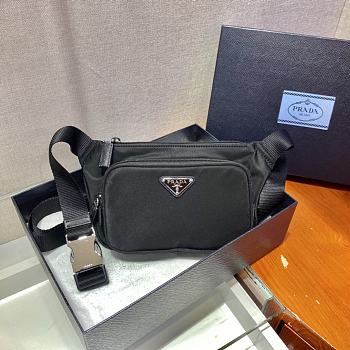 Prada Re-Nylon And Saffiano Leather Shoulder Bag 2VH128 Size 19x13x2.5cm