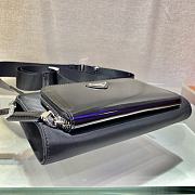 Prada Black Nero Leather 2VH130 Size 22x14x2.5cm - 3