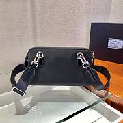 Prada Black Nero Leather 2VH130 Size 22x14x2.5cm - 5