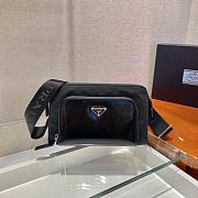 Prada Black Nero Leather 2VH130 Size 22x14x2.5cm - 6