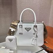 Prada Galleria Small Saffiano In White Leather Bags 1BA296 Size 23x16.5x10cm - 6