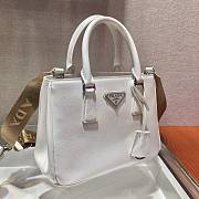 Prada Galleria Small Saffiano In White Leather Bags 1BA296 Size 23x16.5x10cm - 5