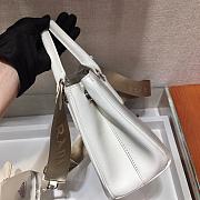 Prada Galleria Small Saffiano In White Leather Bags 1BA296 Size 23x16.5x10cm - 4