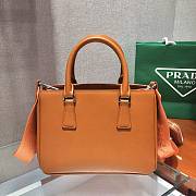 Prada Galleria Small Saffiano In Orange Leather Bags 1BA296 Size 23x16.5x10cm - 4