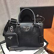Prada Galleria Small Saffiano In Black Leather Bags 1BA296 Size 23x16.5x10cm - 2