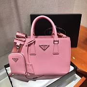 Prada Galleria Small Saffiano In Pink Leather Bags 1BA296 Size 23x16.5x10cm - 1