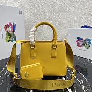 Prada Galleria Small Saffiano In Yellow Leather Bags 1BA296 Size 23x16.5x10cm - 6