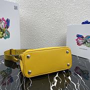Prada Galleria Small Saffiano In Yellow Leather Bags 1BA296 Size 23x16.5x10cm - 4