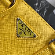 Prada Galleria Small Saffiano In Yellow Leather Bags 1BA296 Size 23x16.5x10cm - 3