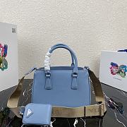 Prada Galleria Small Saffiano In Blue Leather Bags 1BA296 Size 23x16.5x10cm - 2