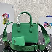 Prada Galleria Small Saffiano In Green Leather Bags 1BA296 Size 23x16.5x10cm - 6