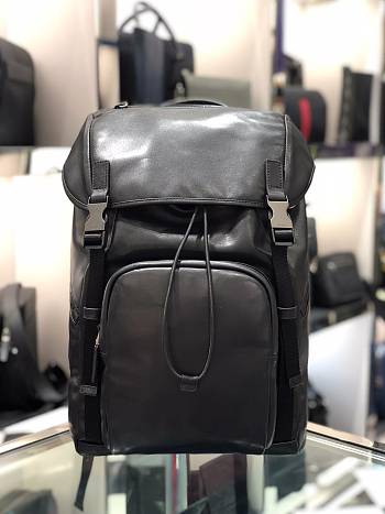 Prada Nylon And Saffiano Leather Backpack 2VZ135 Size 27x45x17cm