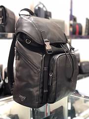 Prada Nylon And Saffiano Leather Backpack 2VZ135 Size 27x45x17cm - 5