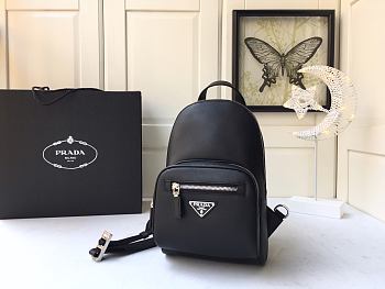 Prada Black Saffiano Crossbody Backpack 2VZ031 Size 18x28x9.5cm