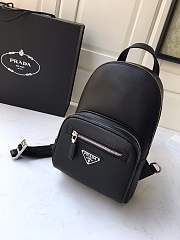Prada Black Saffiano Crossbody Backpack 2VZ031 Size 18x28x9.5cm - 3