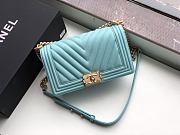 Chanel Le Boi 19 Ib Blue 67086 Size: 25×15×7.5cm - 6