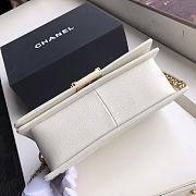 Chanel Le Boi 19 Cowhide In White Leather 67086 Size: 25×15×7.5cm - 3