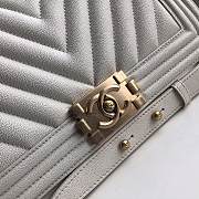 Chanel Le Boi 19 Cowhide In White Leather 67086 Size: 25×15×7.5cm - 2