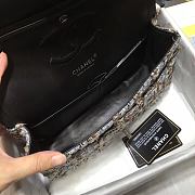 Chanel Flap Bag Woolen Cloth Size 20cm - 3