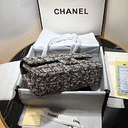 Chanel Flap Bag Woolen Cloth Size 20cm - 5