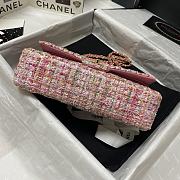 Chanel Extra Mini Classic Tweed Bag In Pink A69900 Size 25.5cm - 5