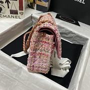 Chanel Extra Mini Classic Tweed Bag In Pink A69900 Size 25.5cm - 4