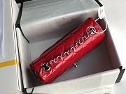 Chanel Mini Flap Bag Patent Leather In Red 20cm - 2