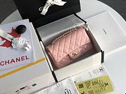 Chanel Mini Flap Bag Patent Leather In Pink 1116 20cm - 1