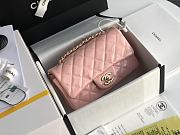 Chanel Mini Flap Bag Patent Leather In Pink 1116 20cm - 2