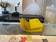 Chanel Medium Classic Bag In Yellow A58600 Size 25.5cm - 5
