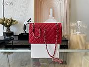 Chanel Medium Classic Bag In Red A58600 Size 25.5cm - 3