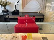 Chanel Medium Classic Bag In Red A58600 Size 25.5cm - 5