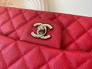 Chanel Medium Classic Bag In Red A58600 Size 25.5cm - 6