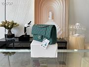 Chanel Medium Classic Flap Bag In Dark Green A58600 Size 25.5cm - 3