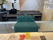 Chanel Medium Classic Flap Bag In Dark Green A58600 Size 25.5cm - 4