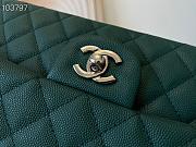 Chanel Medium Classic Flap Bag In Dark Green A58600 Size 25.5cm - 6