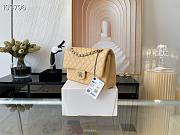 Chanel Medium Classic Flap Bag In Beige A58600 Size 25.5cm - 2