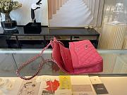 Chanel Medium Classic Flap Bag In Pink A58600 Size 25.5cm - 4