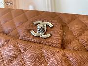 Chanel Medium Classic Flap Bag In Brown A58600 Size 25.5cm - 2
