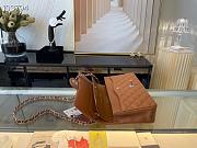 Chanel Medium Classic Flap Bag In Brown A58600 Size 25.5cm - 6