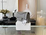 Chanel Medium Classic Flap Bag In Grey A58600 Size 25.5cm - 2