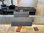 Chanel Medium Classic Flap Bag In Grey A58600 Size 25.5cm - 4